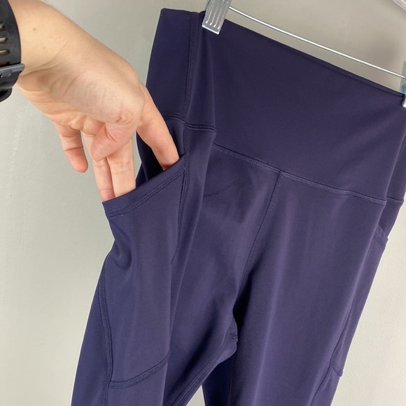 Zyia Brilliant Purple Capri Leggings Size 8-10 - Picture 6 of 12